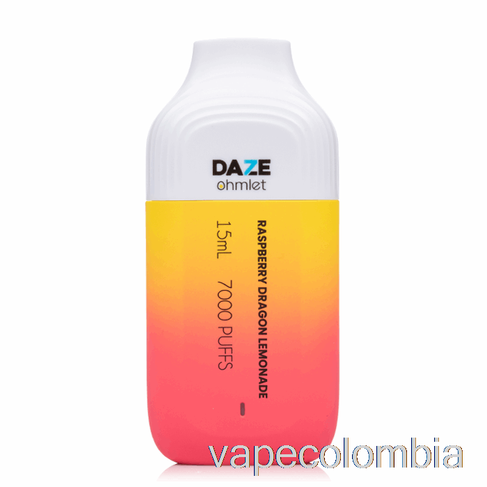 Kit Completo De Vapeo 7 Daze Ohmlet 7000 Limonada De Dragón De Frambuesa Desechable
